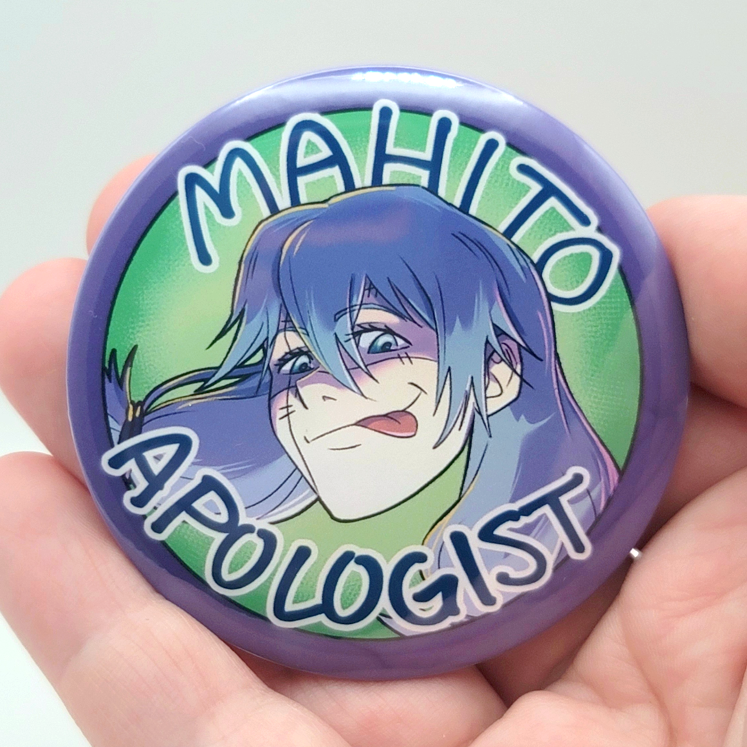 JJK Bad Guy Apologist Button jujutsu Kaisen