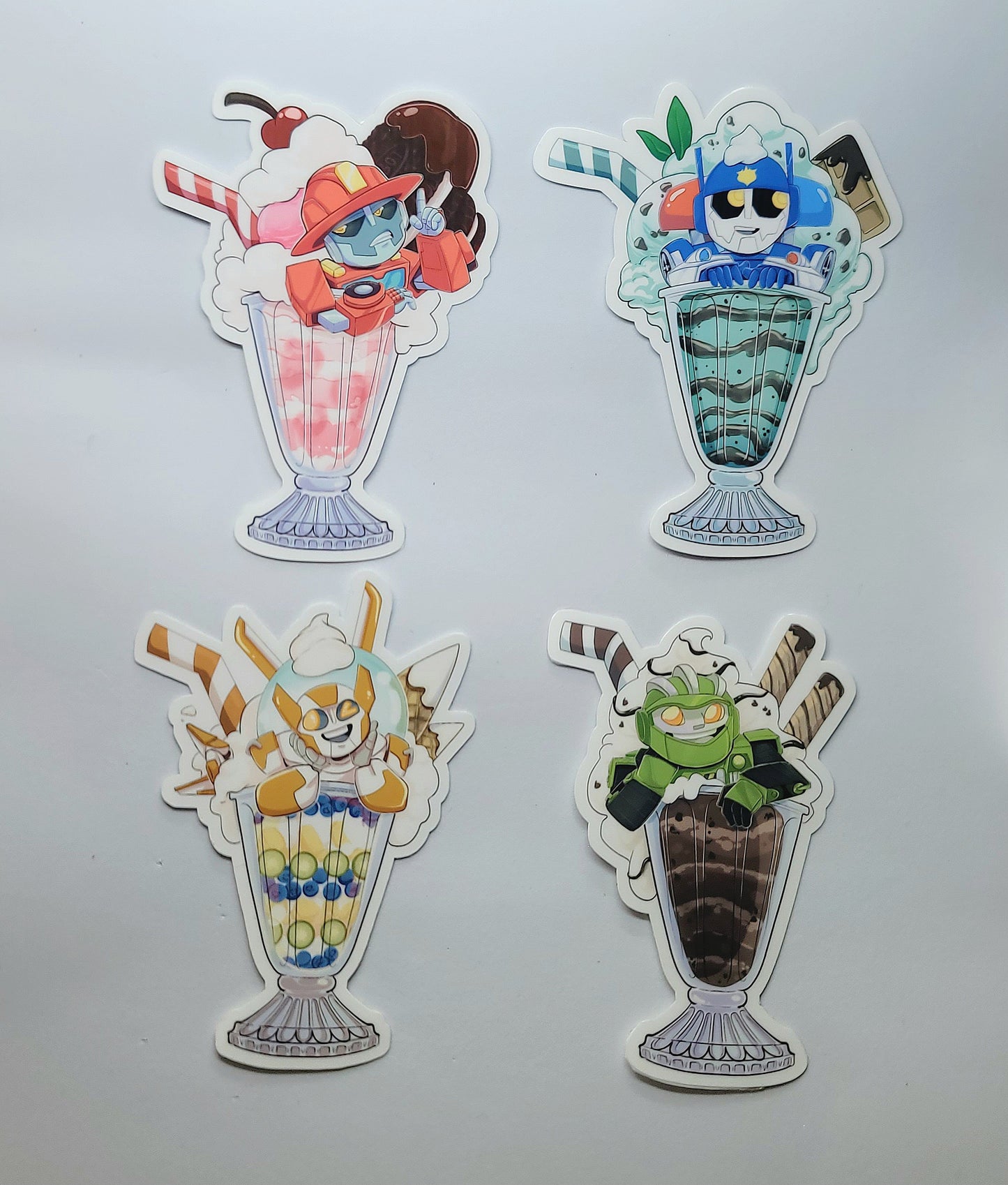 Rescue Bots Milkshake Stickers