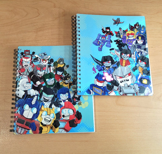 Autobot Decepticons Transformers Robot G1 Spiral Notebooks