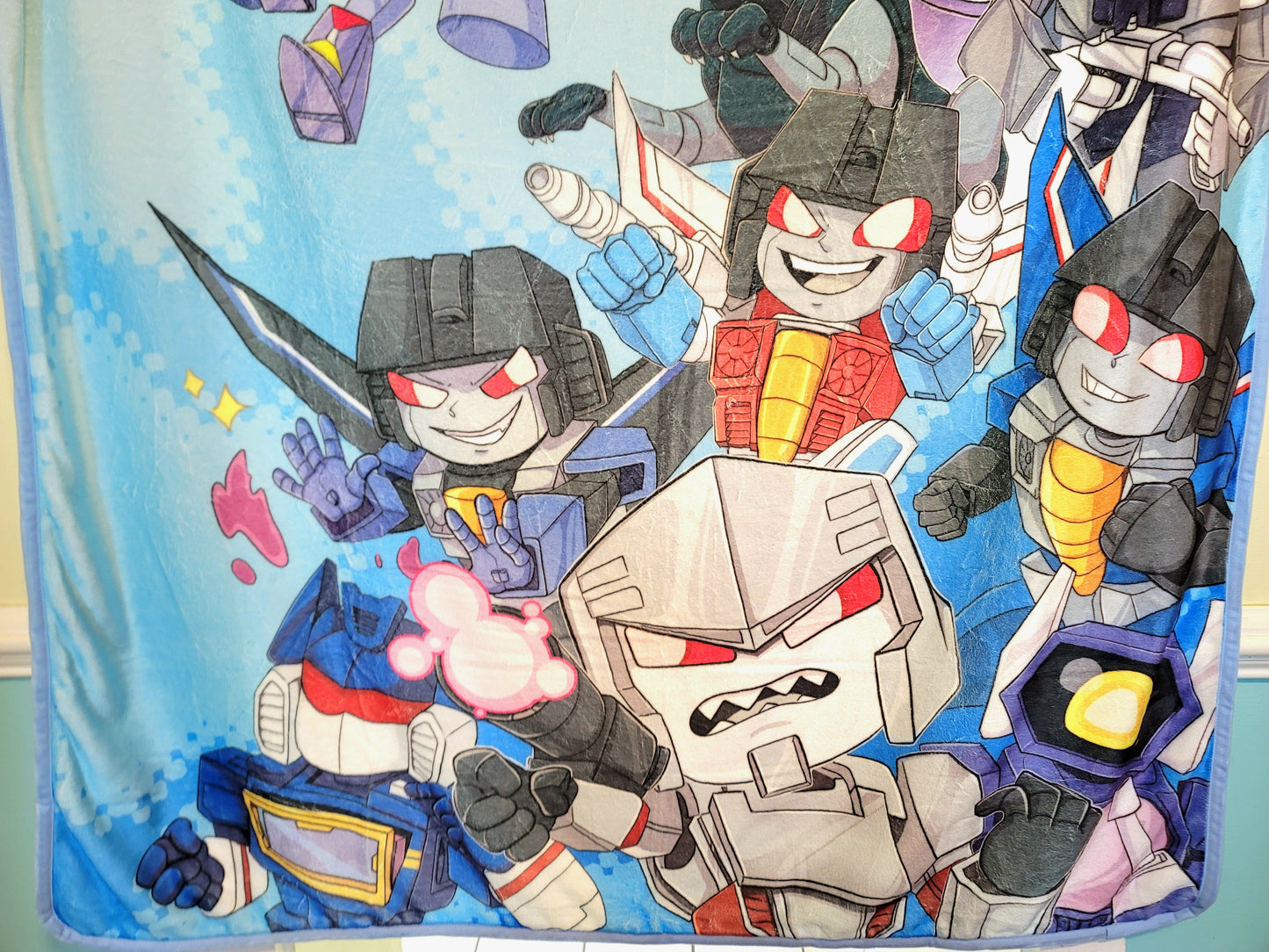G1 Transformers Autobot & Decepticon Blanket