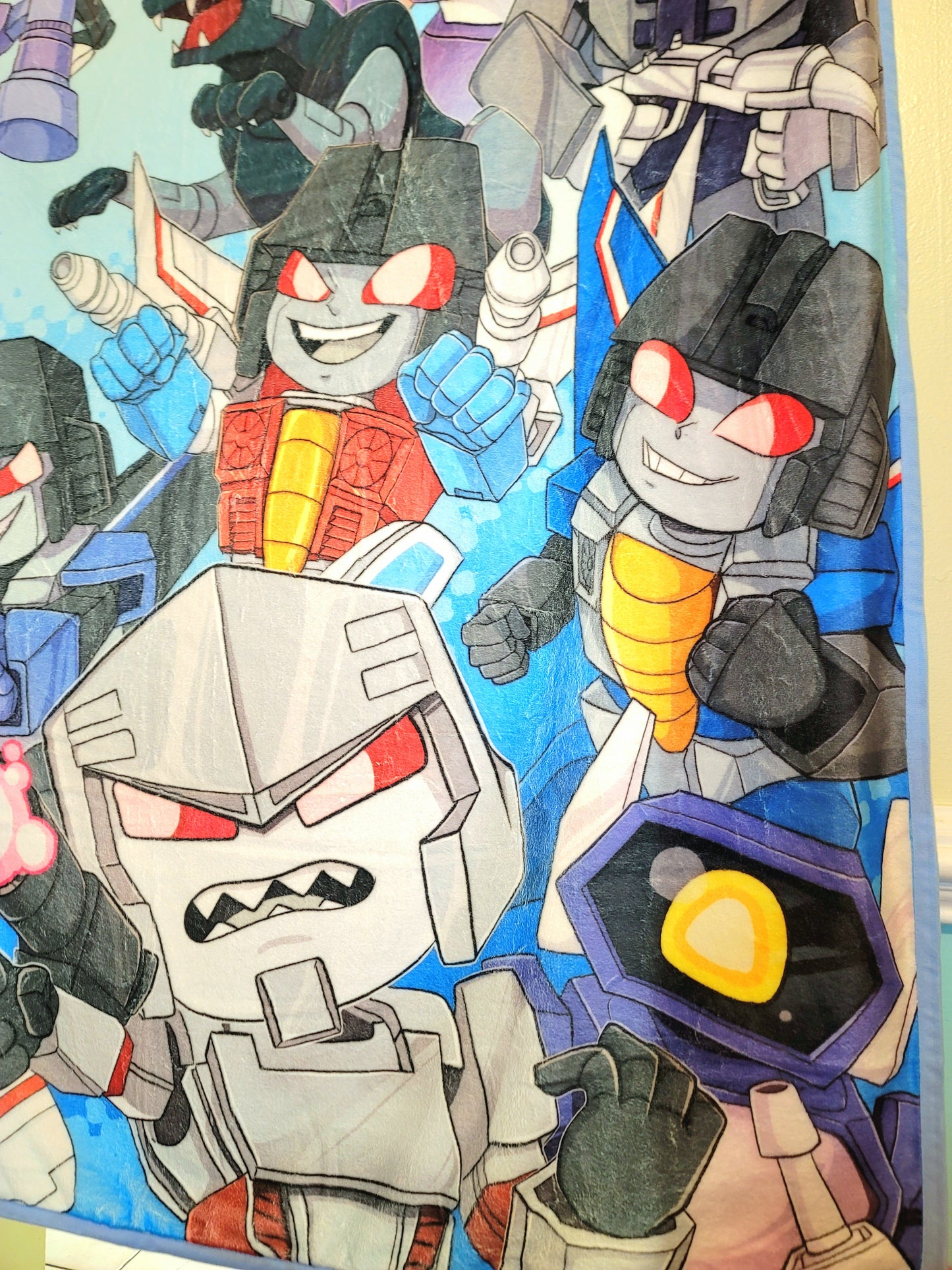 G1 Transformers Autobot & Decepticon Blanket