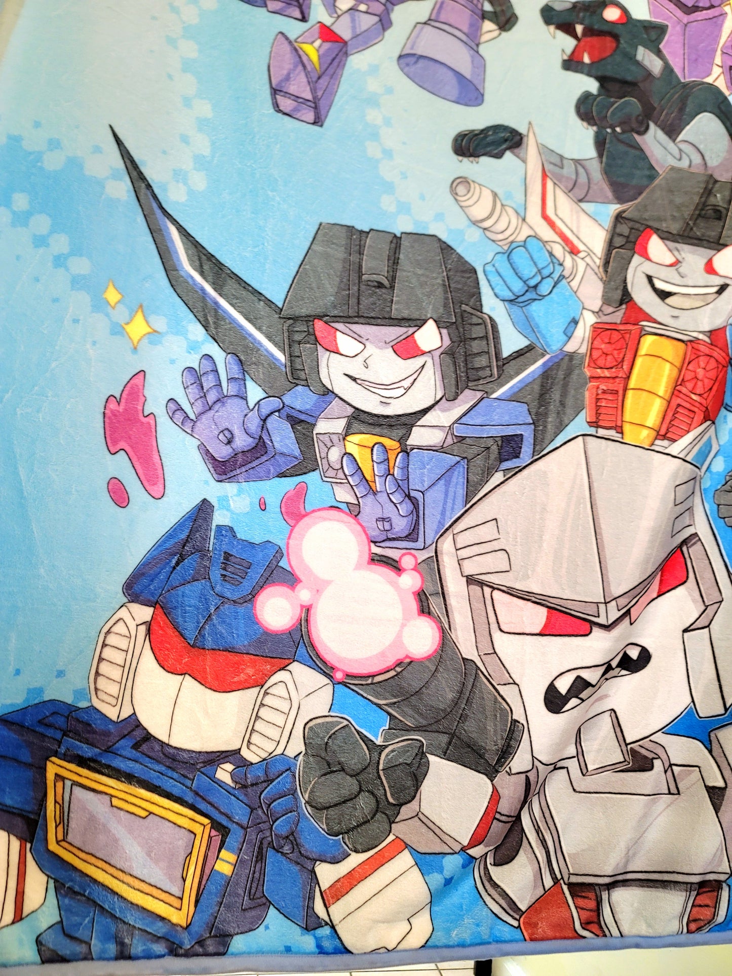 G1 Transformers Autobot & Decepticon Blanket