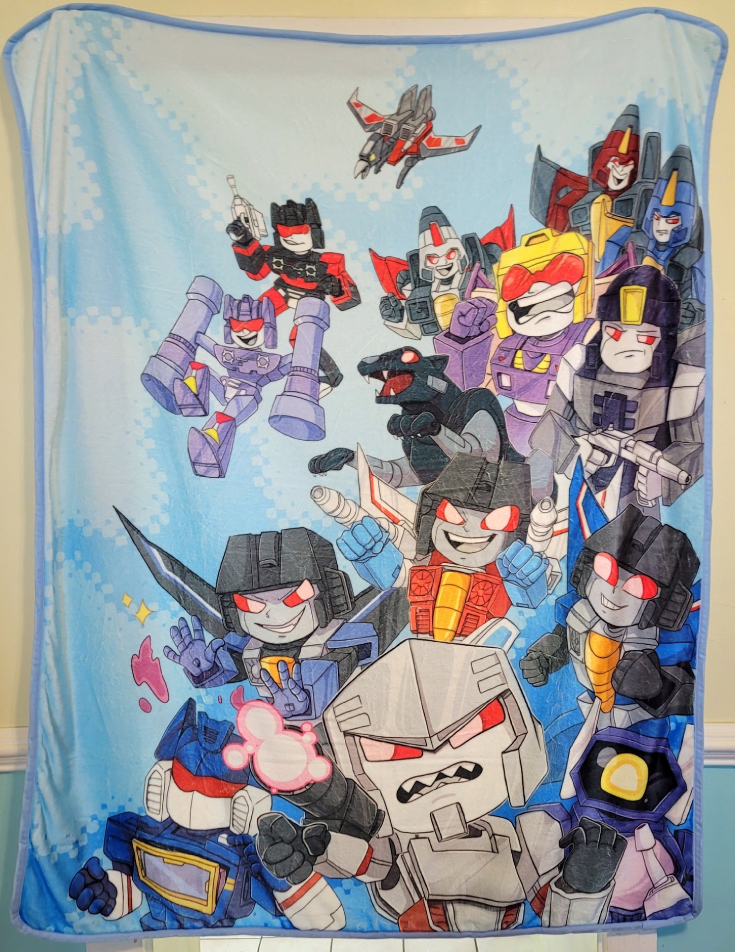 G1 Transformers Autobot & Decepticon Blanket
