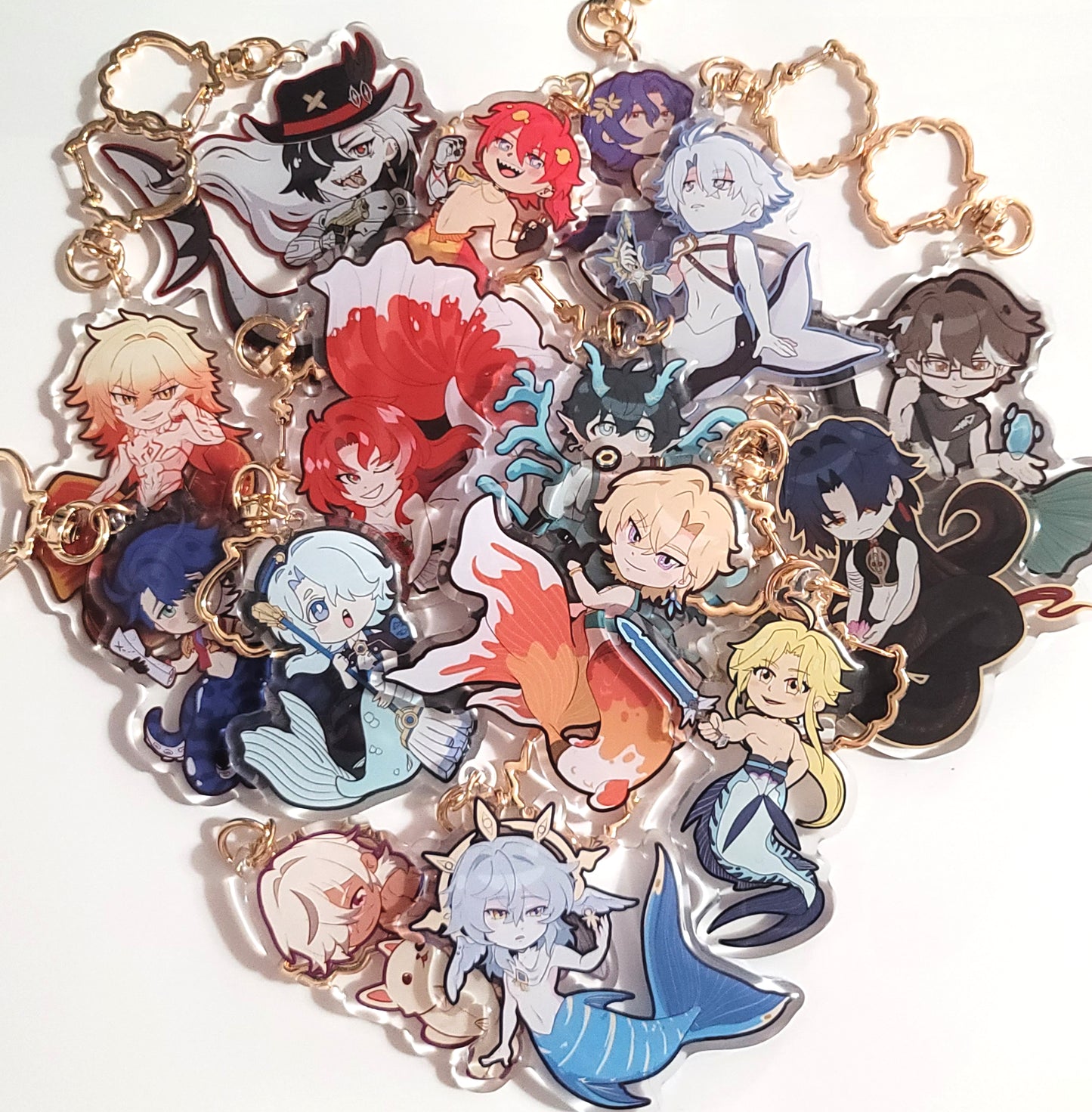 Honkai: Star Rail Mermaid Keychains