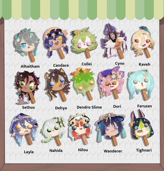 Sumeru Collection:: Genshin Impact Popsicle Pins