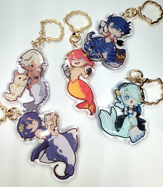 Honkai: Star Rail Mermaid Keychains